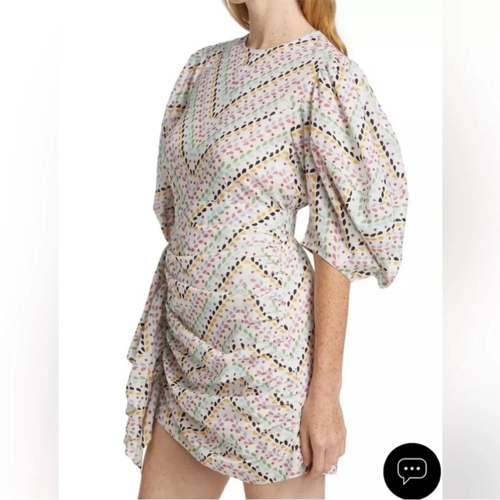 RHODE Multicolor Patterned Mini Dress - Picture 3 of 14